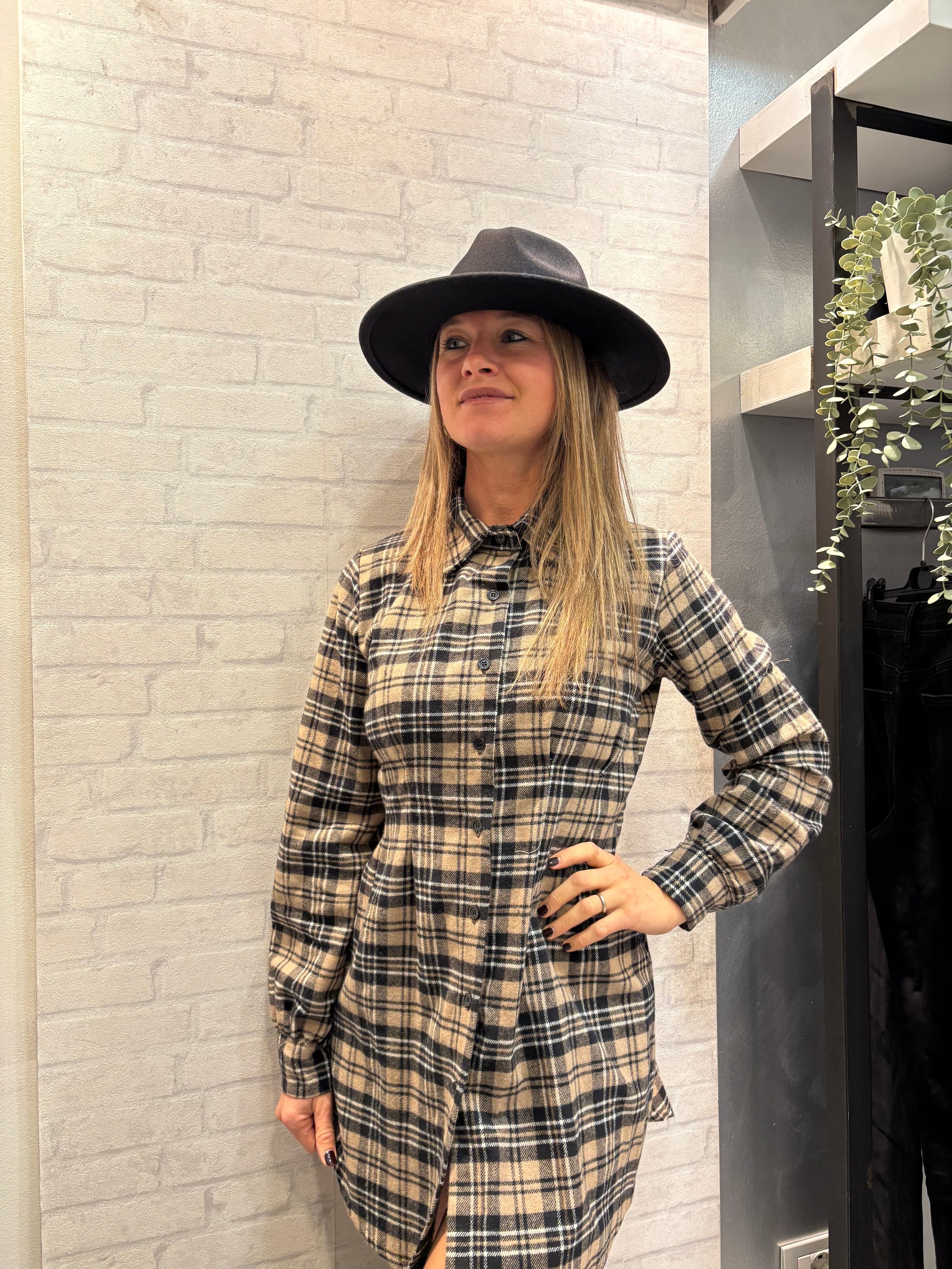 ABITO MELANIA TARTAN