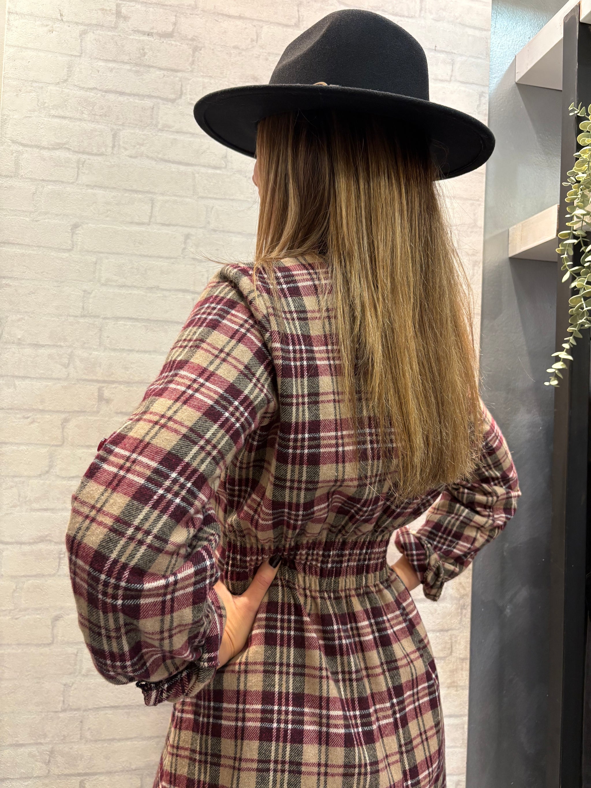 ABITO MELANIA TARTAN