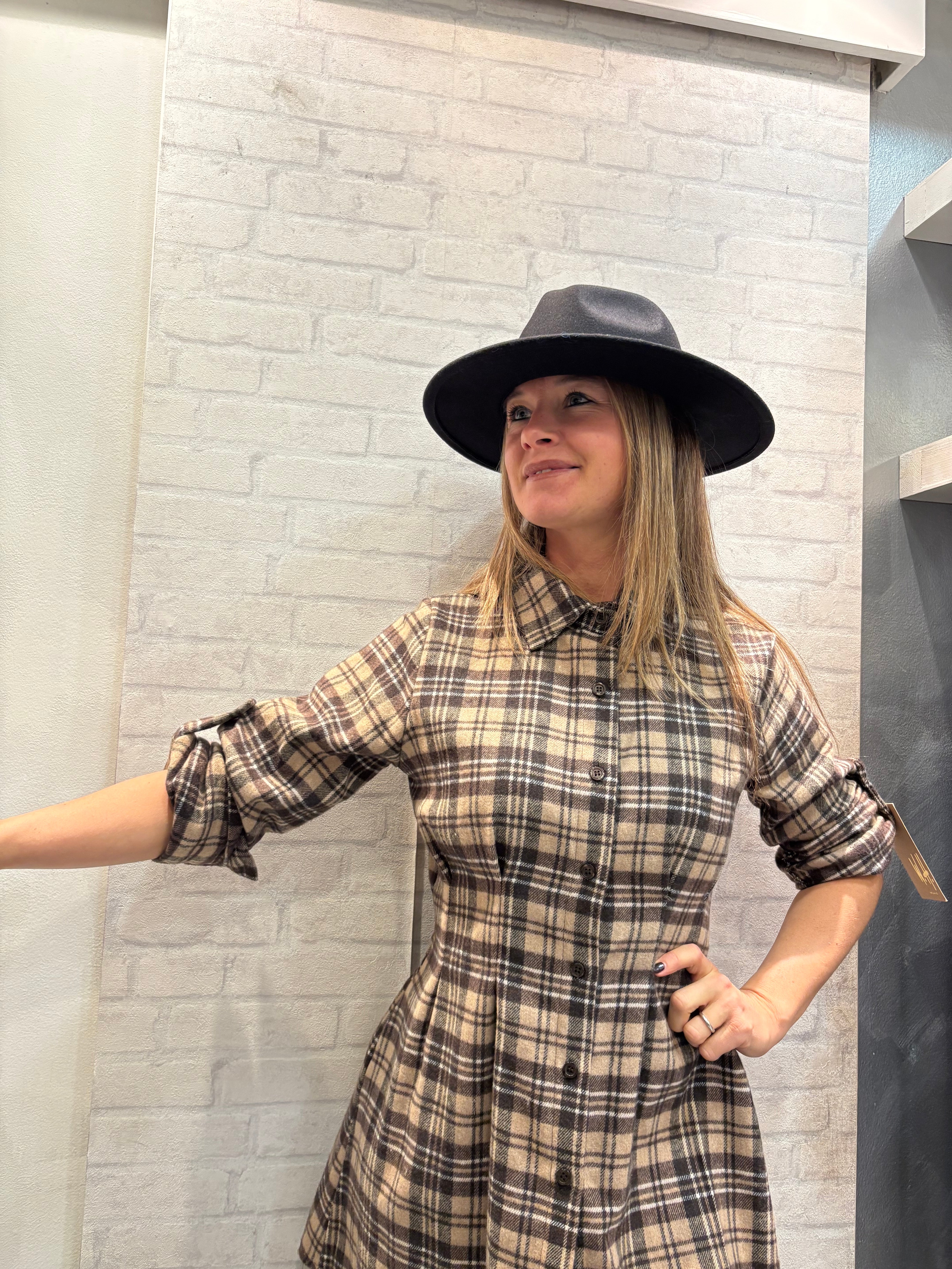 ABITO MELANIA TARTAN