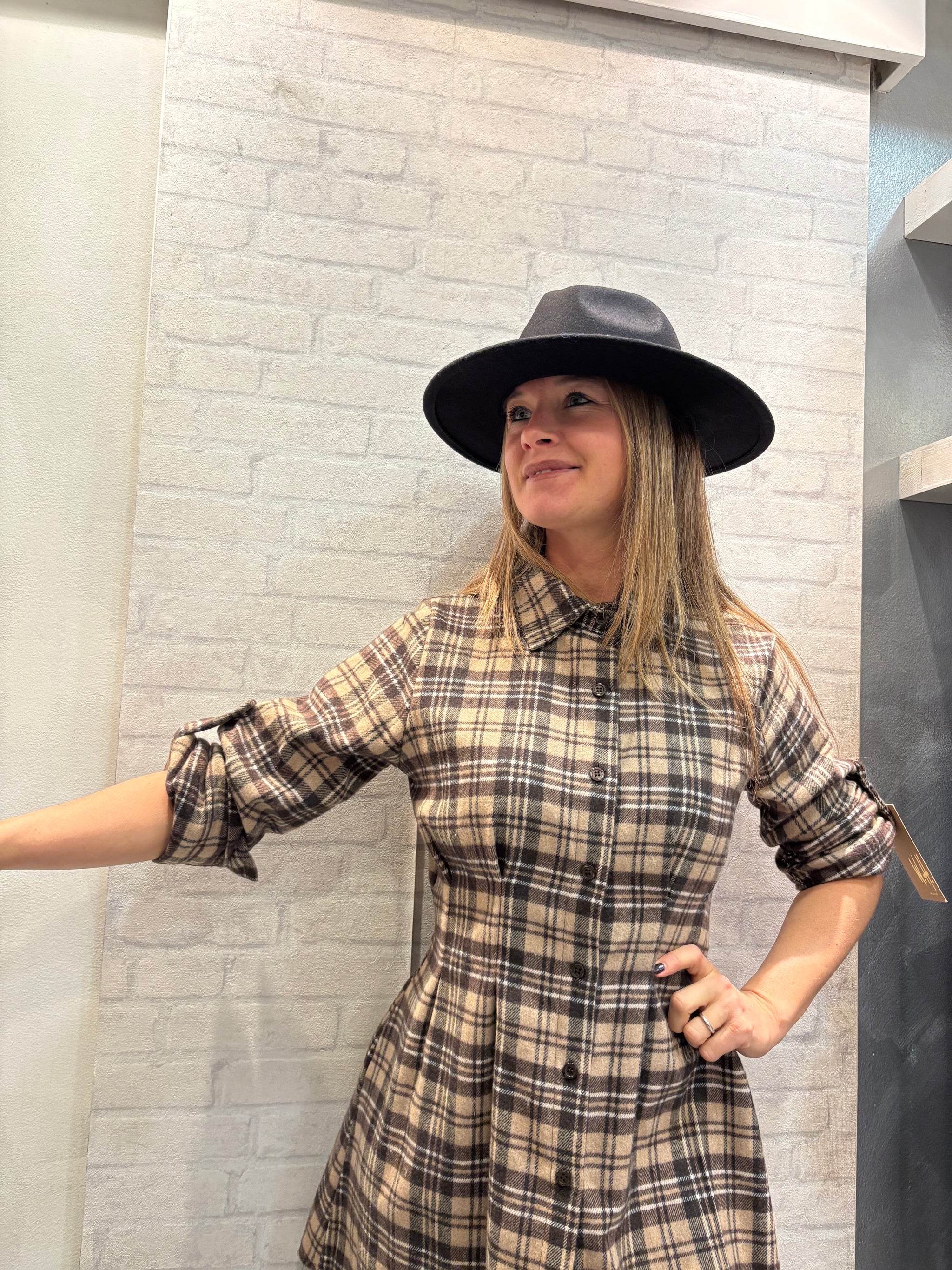 ABITO MELANIA TARTAN