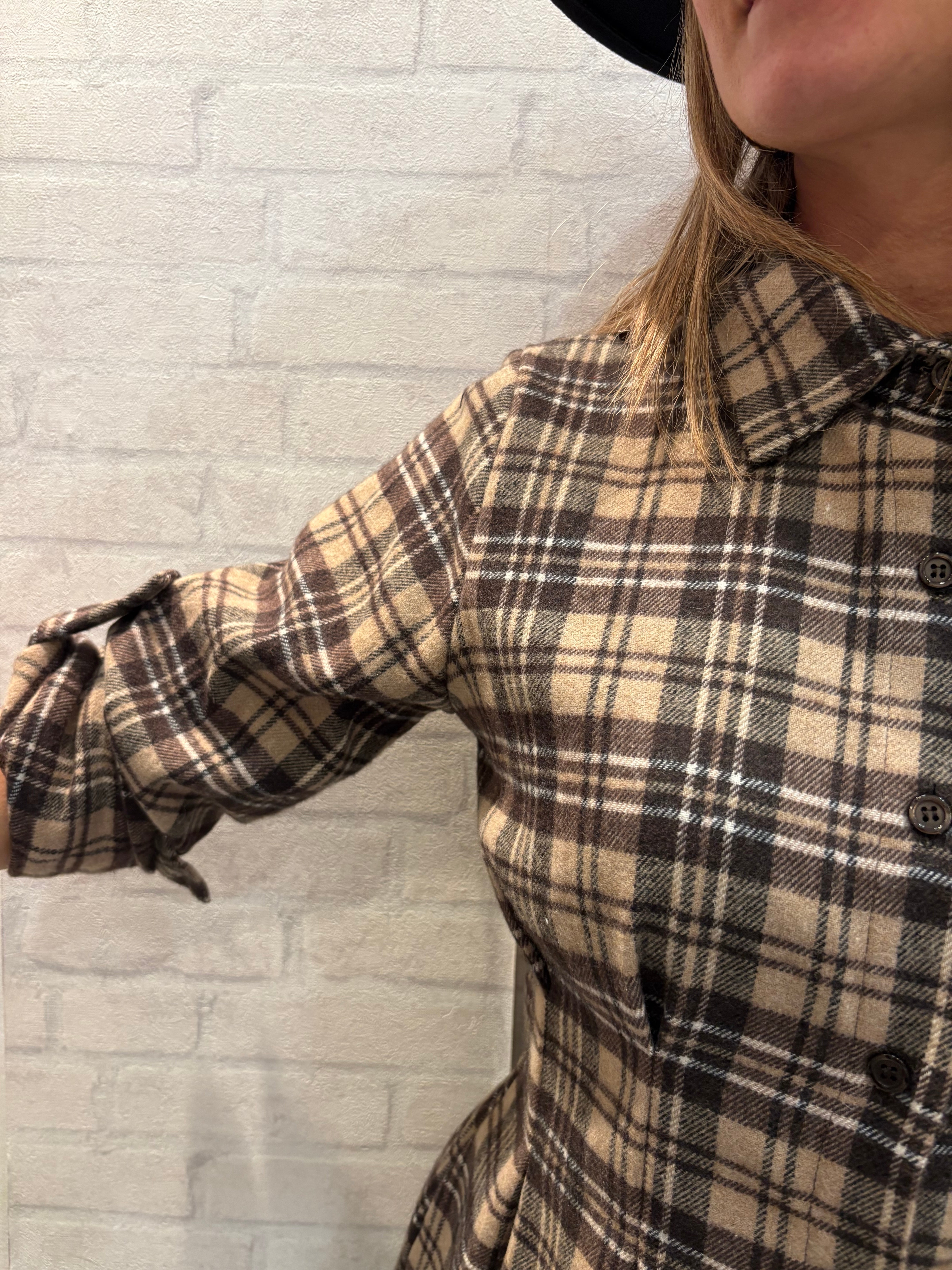 ABITO MELANIA TARTAN