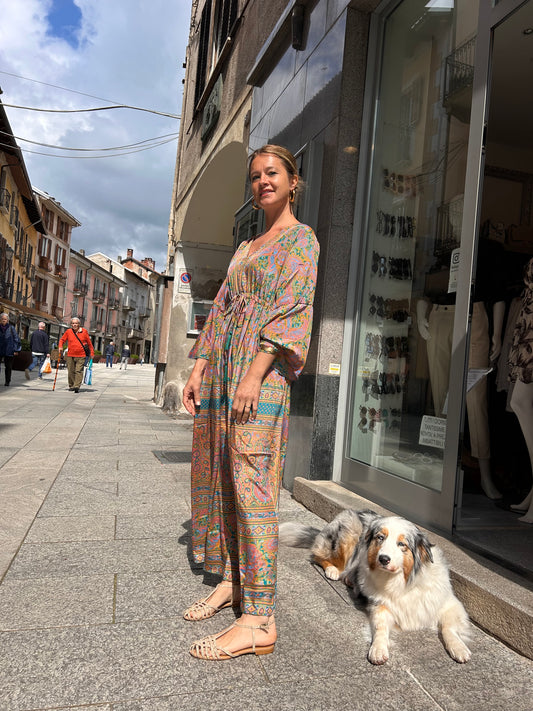 ABITO BOHO GIALLO