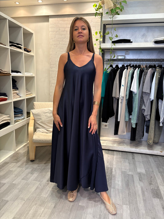ABITO SATIN BLU